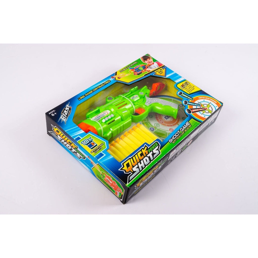 Lavender Quick Shots Power Gun - Speedy Foam Blaster Toyzoona quick-shots-power-gun-toyzoona.jpg Battling Toys
