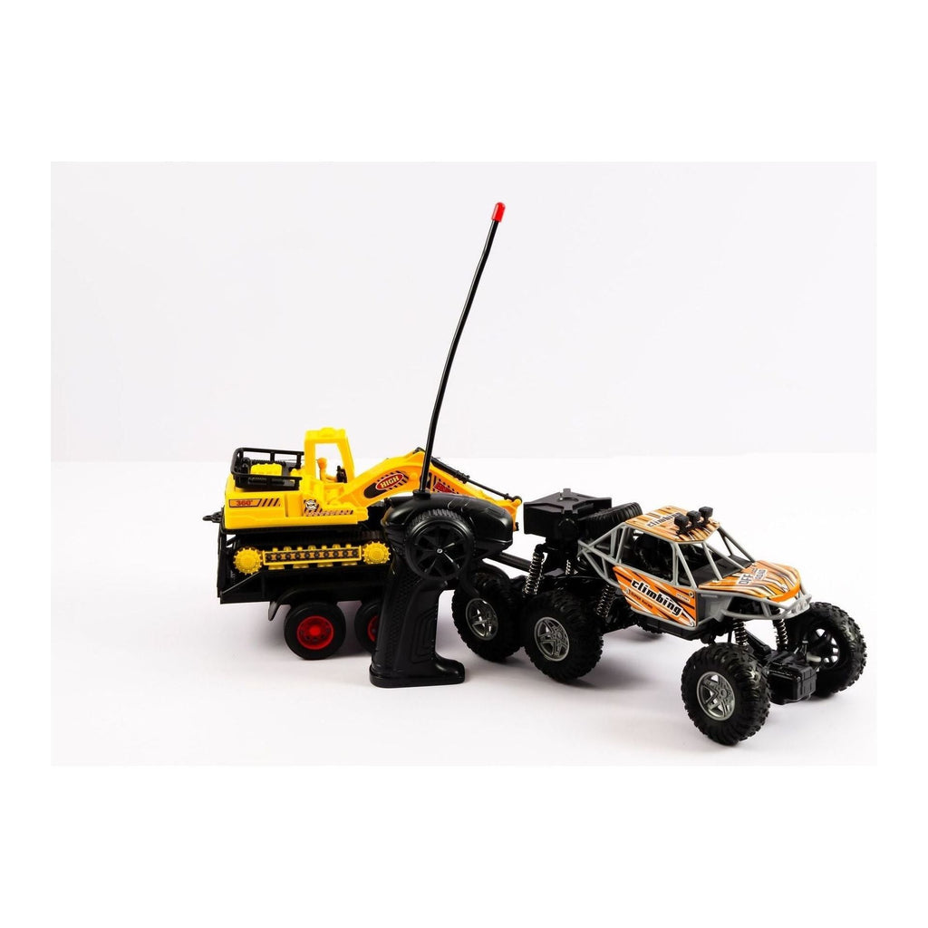 Black Rc 6X4 Rescue Vehicle With Digger Toyzoona rc-6x4-rescue-vehicle-with-digger-toyzoona.jpg Vehicle and Remote Control