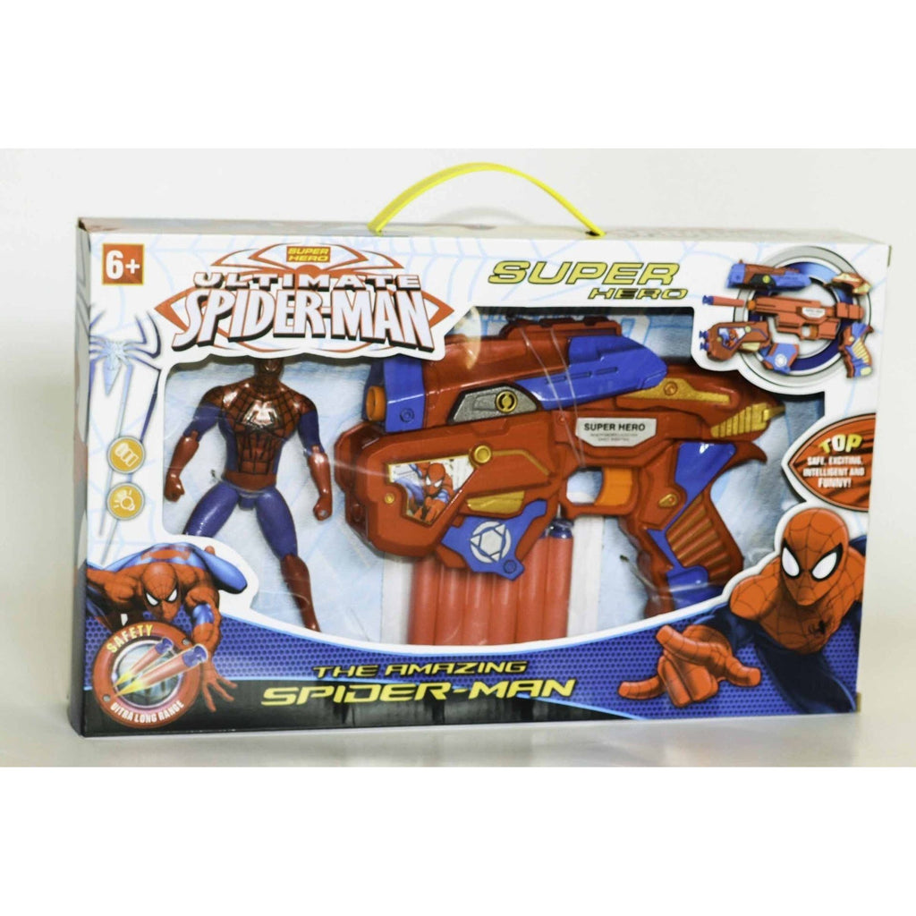 Light Gray Spiderman Gun SB629 - Superhero Toy Blaster Toyzoona spiderman-gun-sb629-toyzoona.jpg Battling Toys