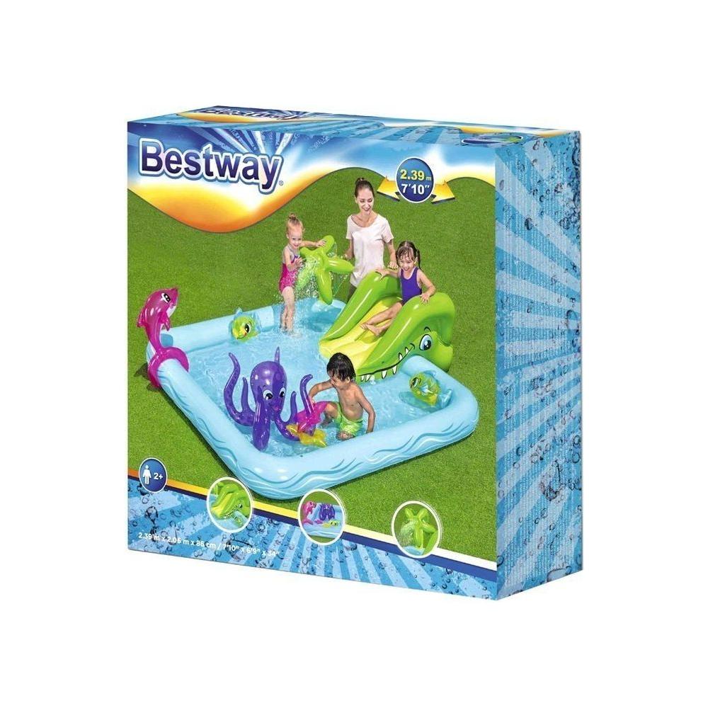 Medium Aquamarine Splash Time – Swimming Pool Bestway 53052 Toyzoona swimming-pool-bestway-53052-toyzoona.jpg Outdoor Play