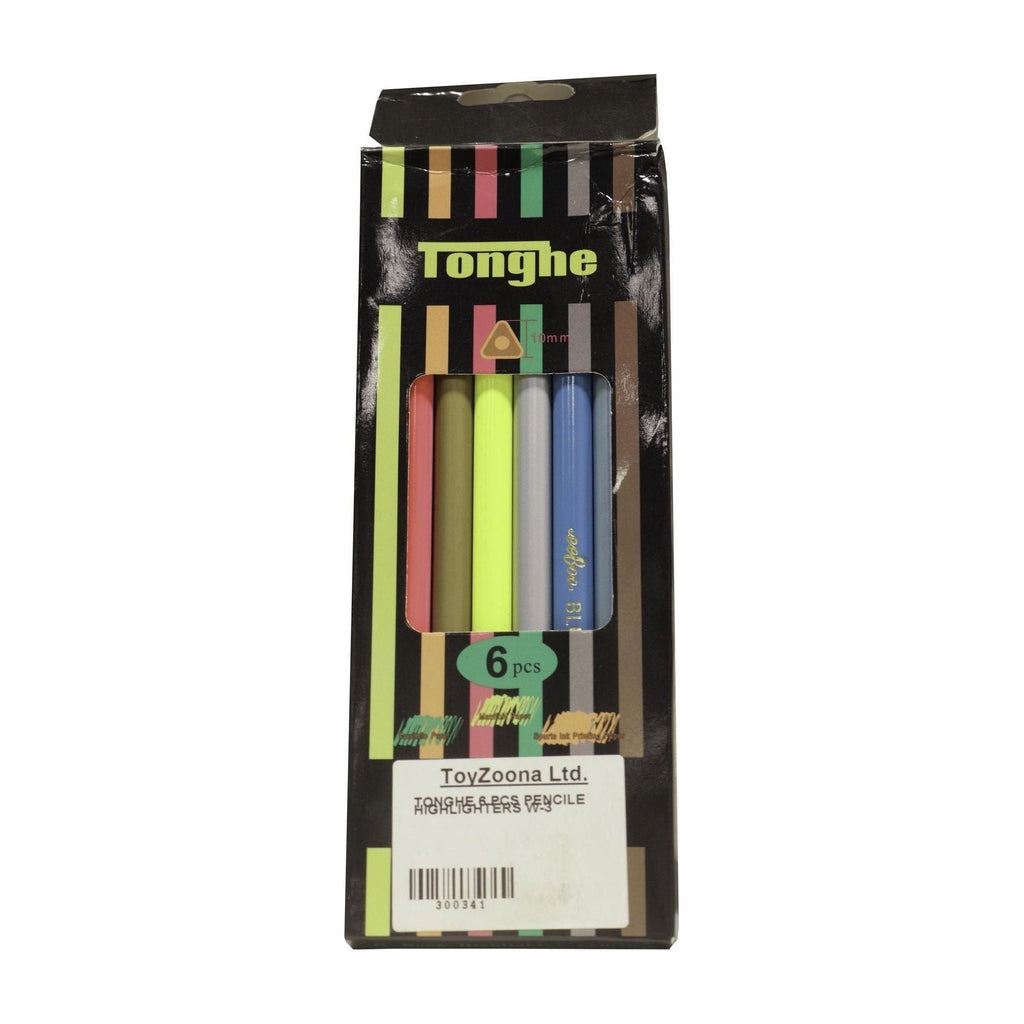 Dark Slate Gray Tonghe 6 Pcs Pencile Highlighters W 3 Toyzoona tonghe-6-pcs-pencile-highlighters-w-3-toyzoona.jpg Stationary, Arts and Crafts