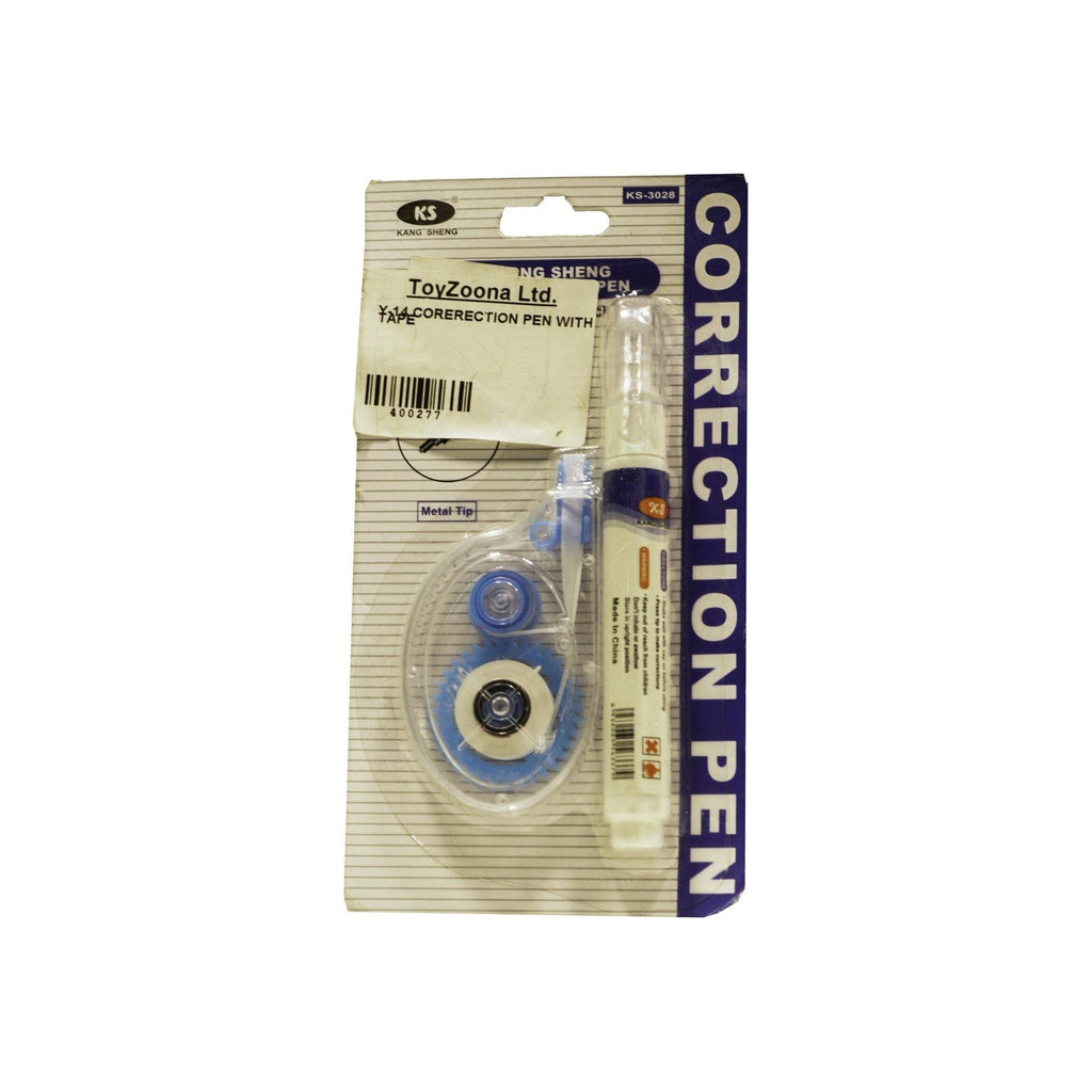 Dark Gray Y 14 Corerection Pen With Tape Toyzoona y-14-corerection-pen-with-tape-toyzoona.jpg Stationary, Arts and Crafts