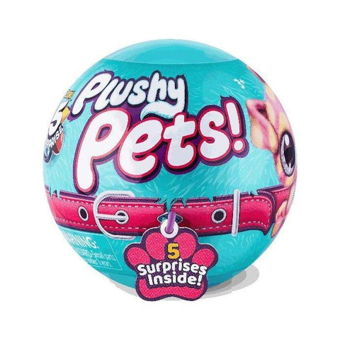 Dark Cyan 5 SURPRISE PLUSHY PETS SERIES 1 MYSTERY COLLECTIBLE CAPSULE 77167 BY ZURU Toyzoona zuru-plushy-pets-series1-77167-toyzoona.jpg Plush