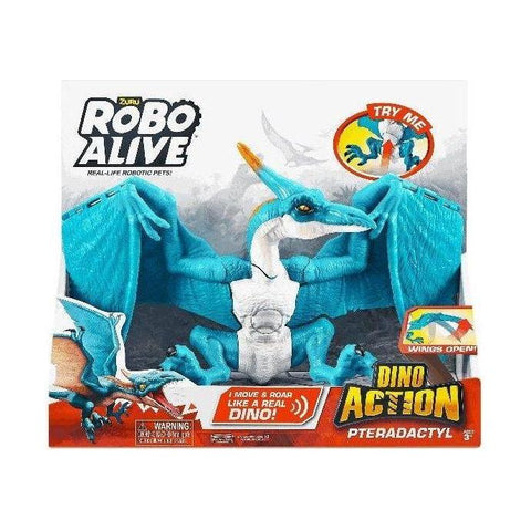 Light Gray Robo Alive Dino Action Pterodactyl 7173 by ZURU Toyzoona zuru-robo-alive-pterodactyl-7173-toyzoona.jpg Action Toys