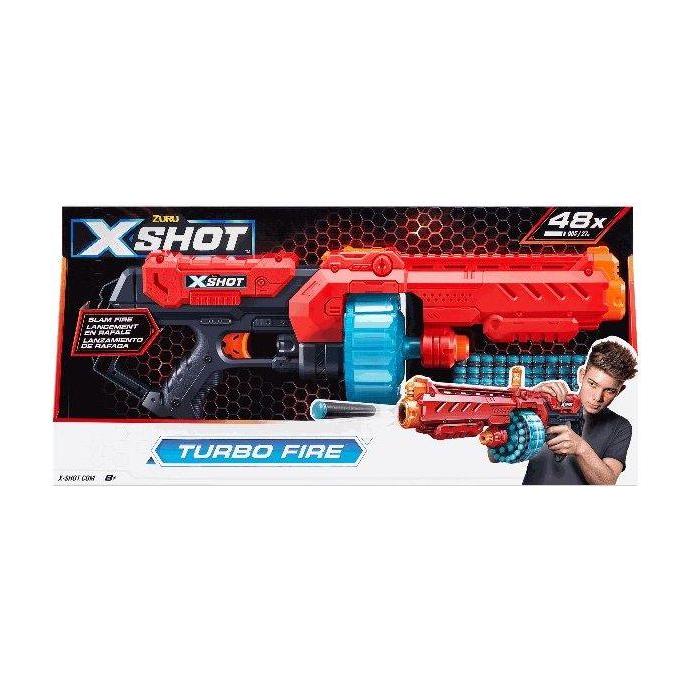 Dark Salmon Zuru X Shot Excel Turbo Fire 36270 - Rapid Fire Blaster for Kids Toyzoona zuru-x-shot-excel-turbo-fire-36270-toyzoona.jpg Battling Toys