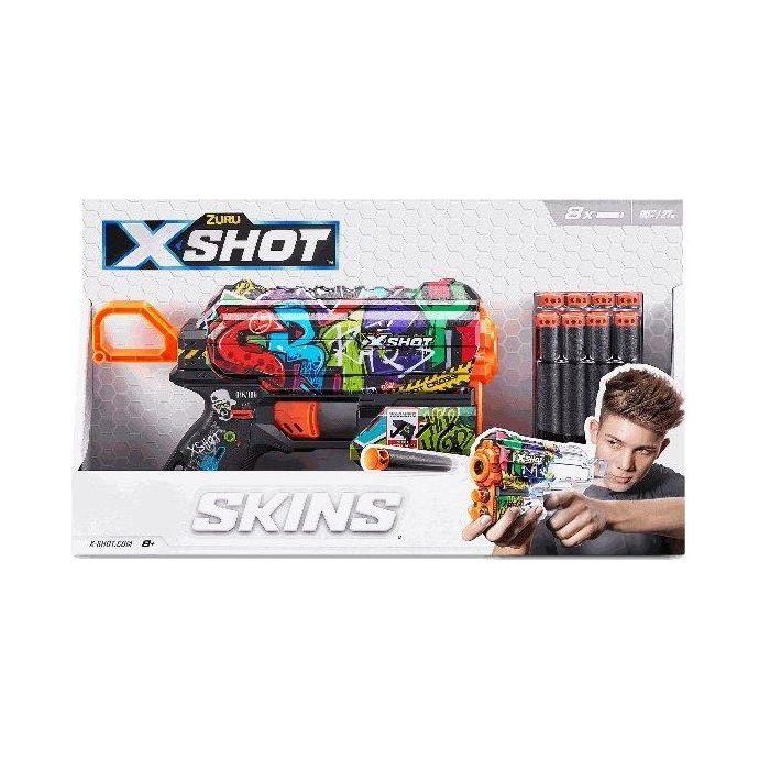 Dark Slate Gray Zuru X Shot Skins Flux 36516 - Quick-Draw Foam Blaster HALSON ENTERPRISE zuru-x-shot-skins-flux-36516-toyzoona.jpg Battling Toys